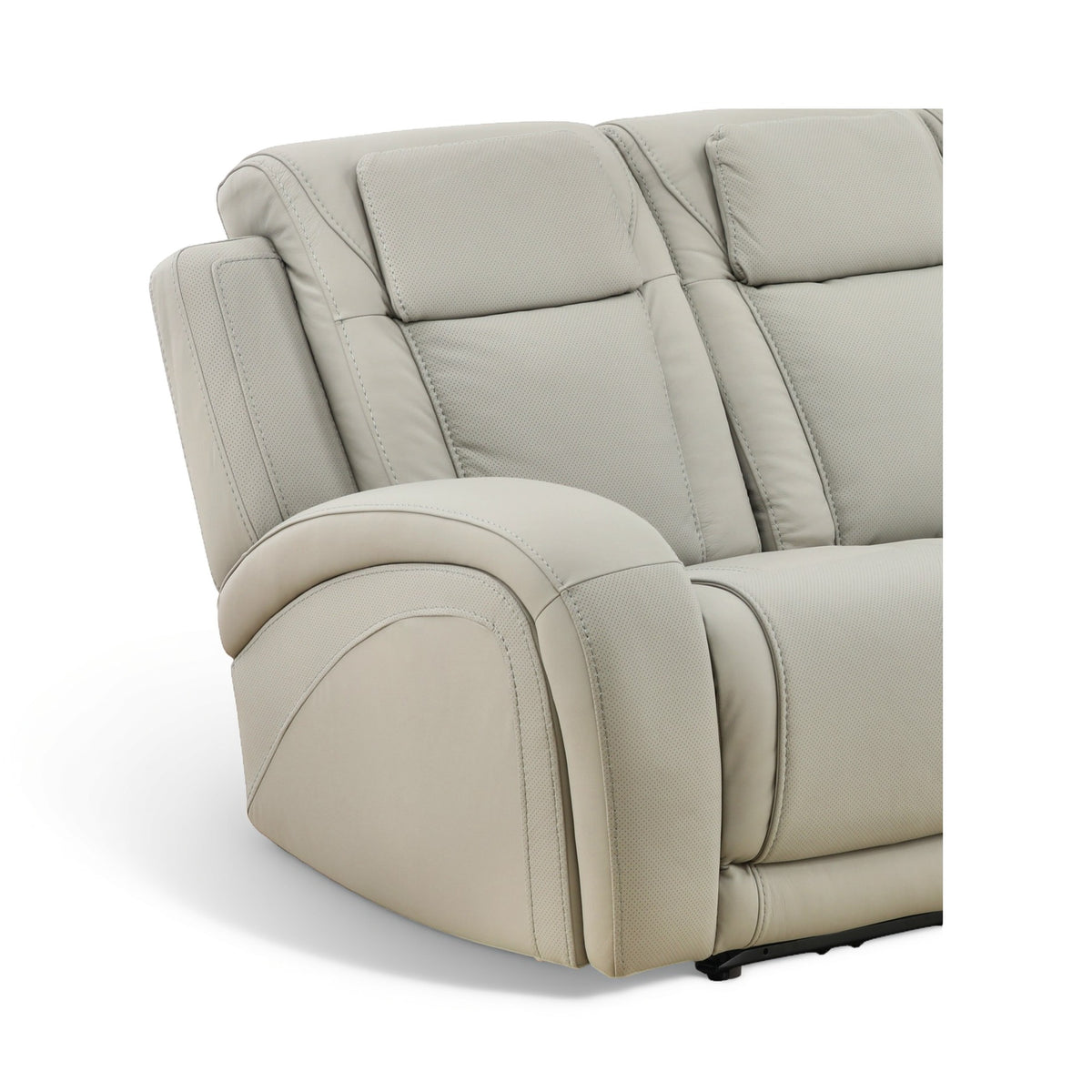 Phoenix Leather Power Reclining Sofa with Drop-Down Table