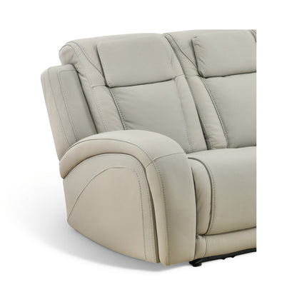 Phoenix Leather Power Reclining Sofa with Drop-Down Table
