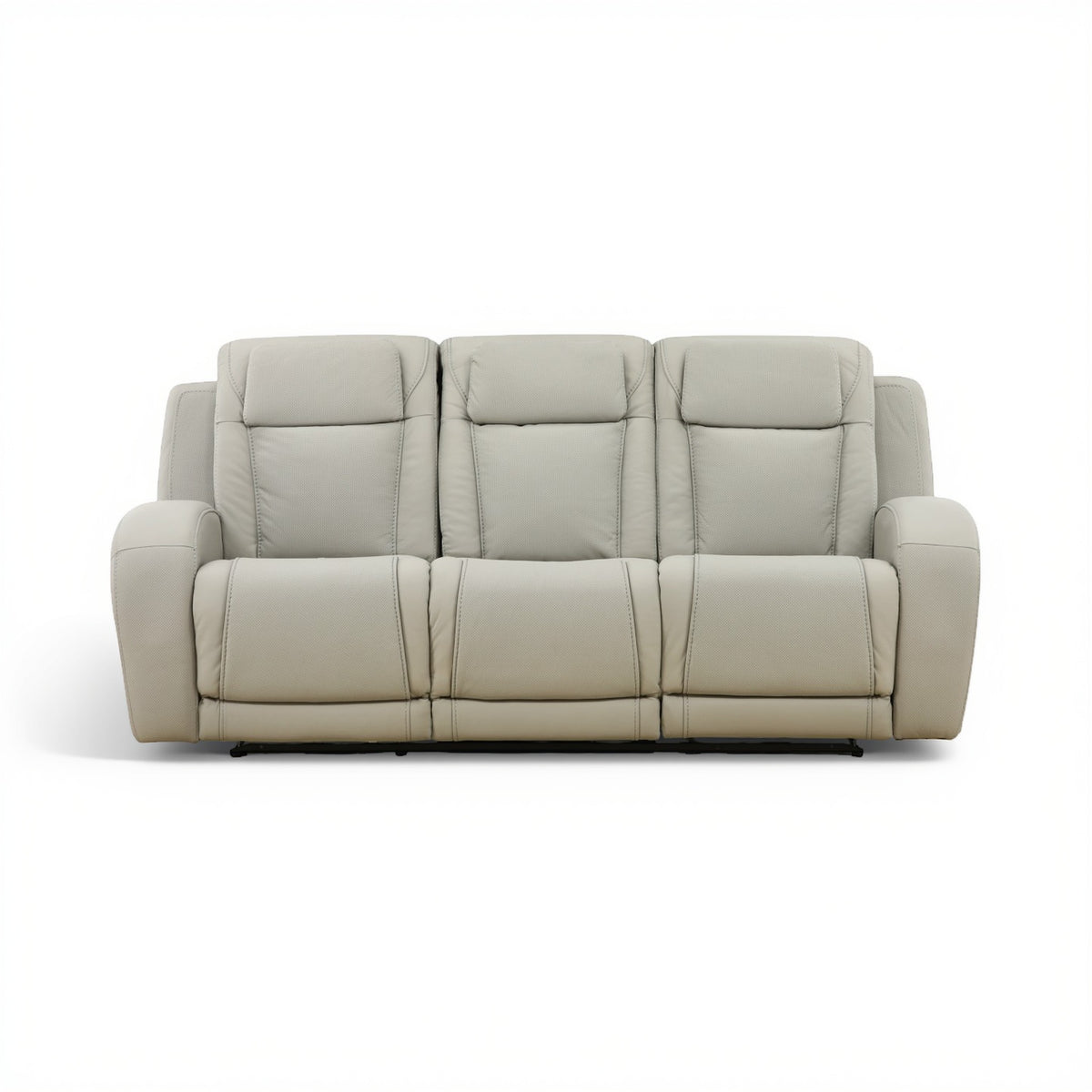 Phoenix Leather Power Reclining Sofa with Drop-Down Table