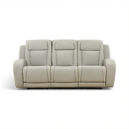 Phoenix Leather Power Reclining Sofa with Drop-Down Table