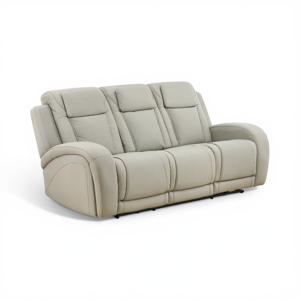 Phoenix Leather Power Reclining Sofa with Drop-Down Table