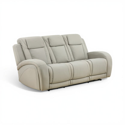Phoenix Leather Power Reclining Sofa with Drop-Down Table