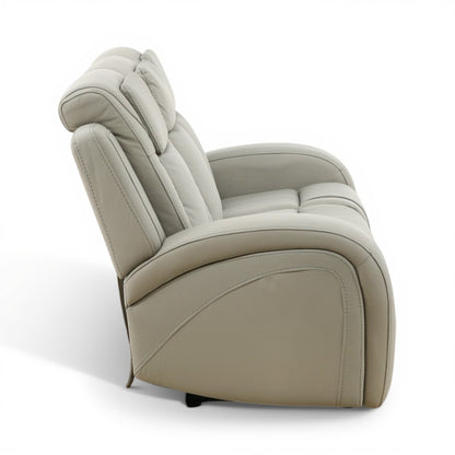 Phoenix Leather Power Reclining Sofa with Drop-Down Table