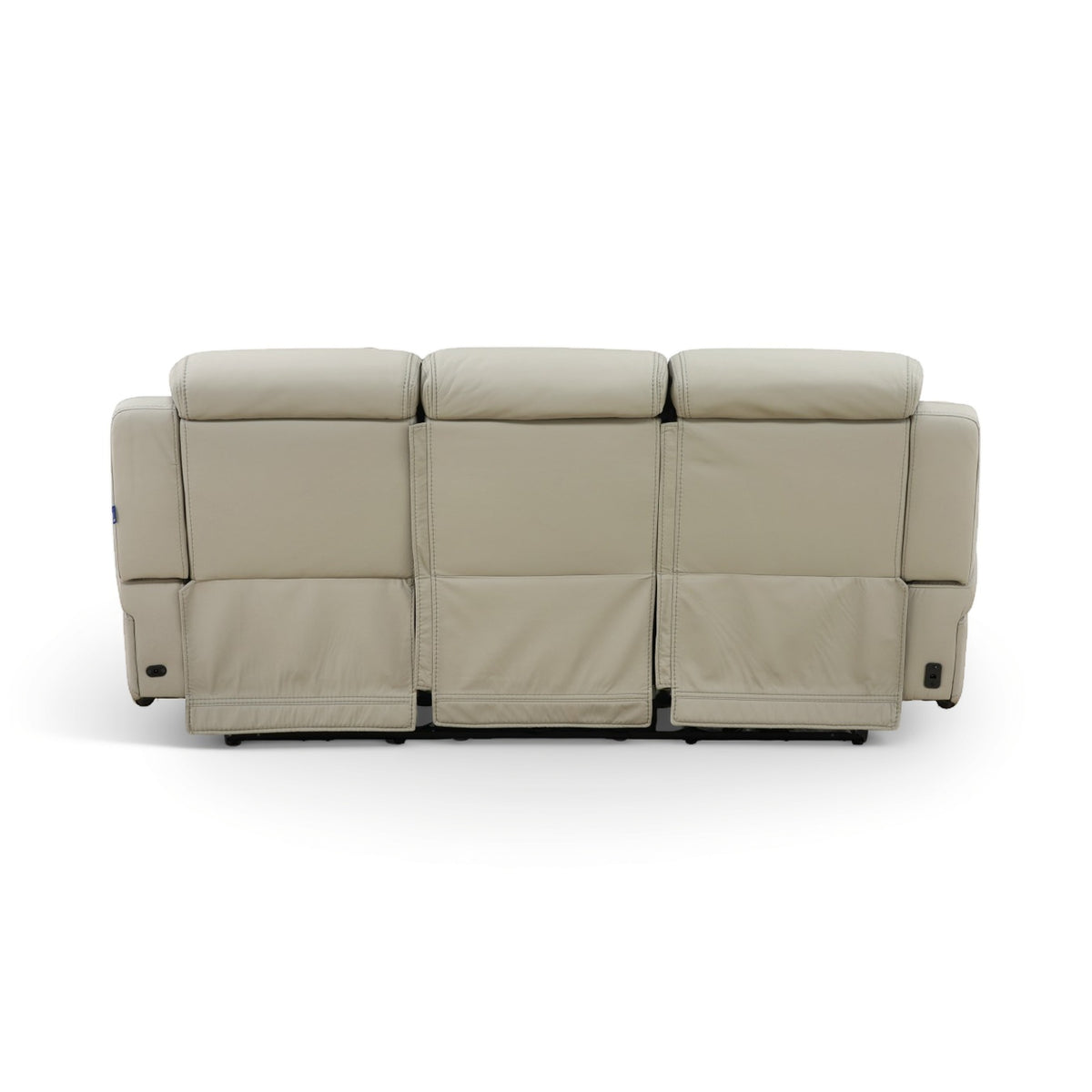 Phoenix Leather Power Reclining Sofa with Drop-Down Table