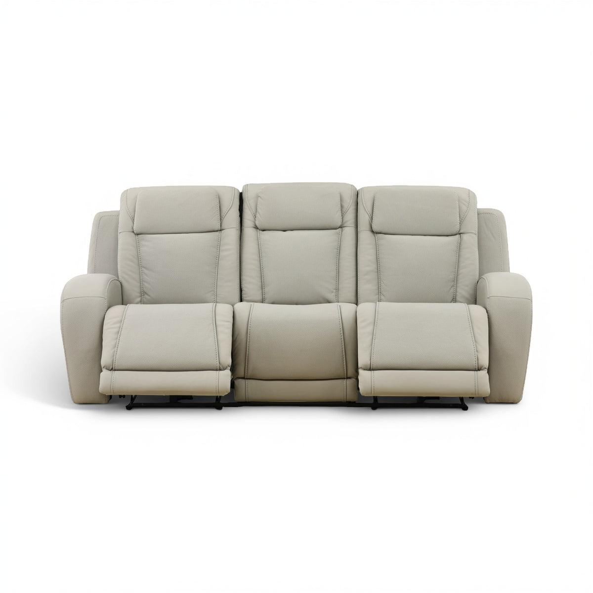 Phoenix Leather Power Reclining Sofa with Drop-Down Table
