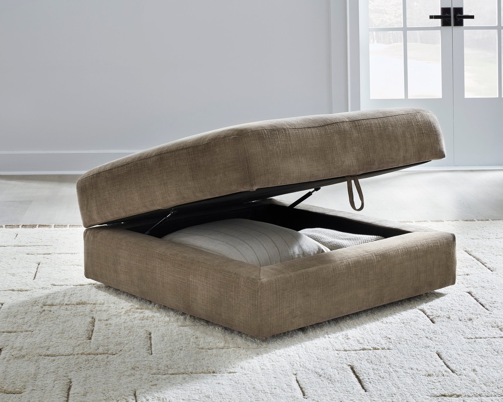 Ashley Camellia-Court Ottoman With Storage