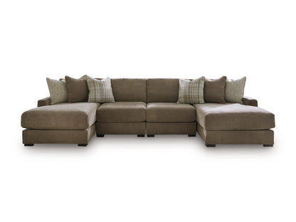 Ashley Camellia-Court 4-Piece Double Chaise Sectional