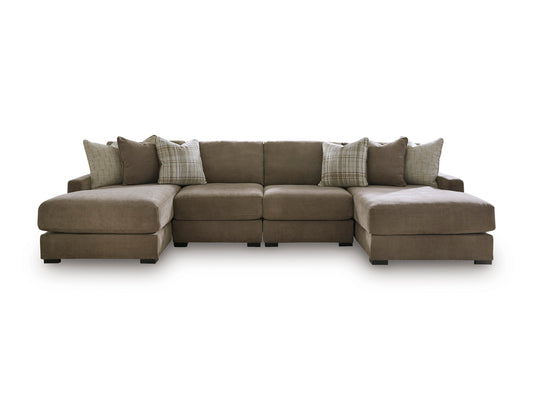 Ashley Camellia-Court 4-Piece Double Chaise Sectional