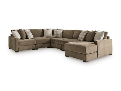 Ashley Camellia-Court 6-Piece Sectional with Chaise Right-Facing