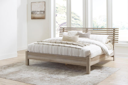 Hasbrick Queen Slat Panel Bed