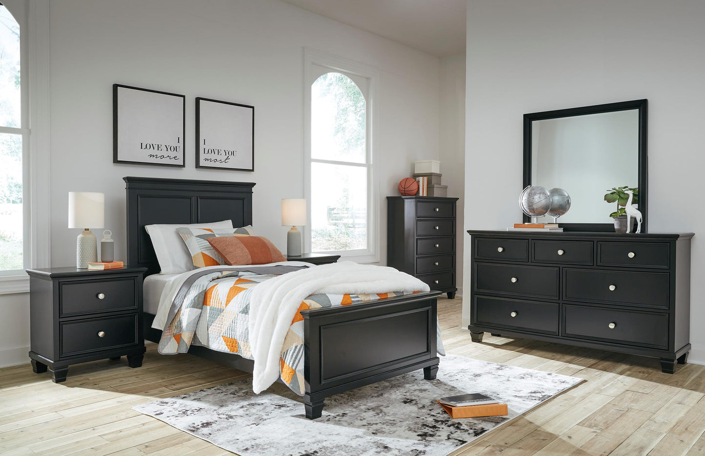 Lanolee Twin Panel Bed