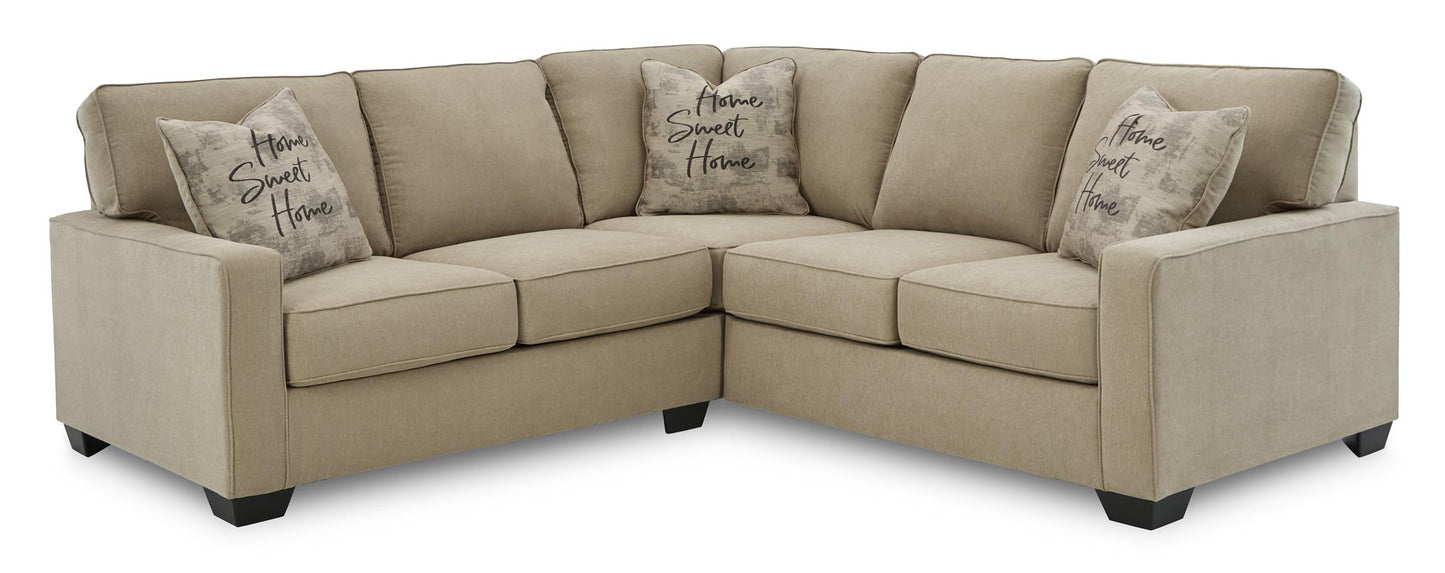 Lucina 2-Piece Quartz Sectional