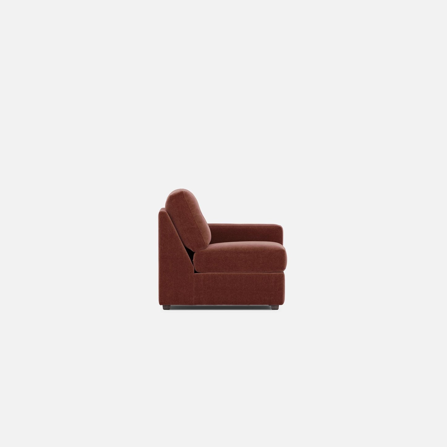 Modular One Right Arm Facing Chair - Merlot