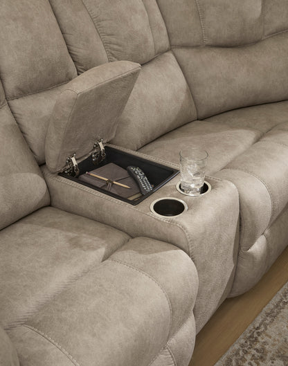 Ashley Ravenswaye 3-Piece Manual Reclining Sectional with Double Console