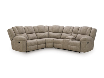 Ravenswaye 3-Piece Reclining Sectional with Console Right-Facing