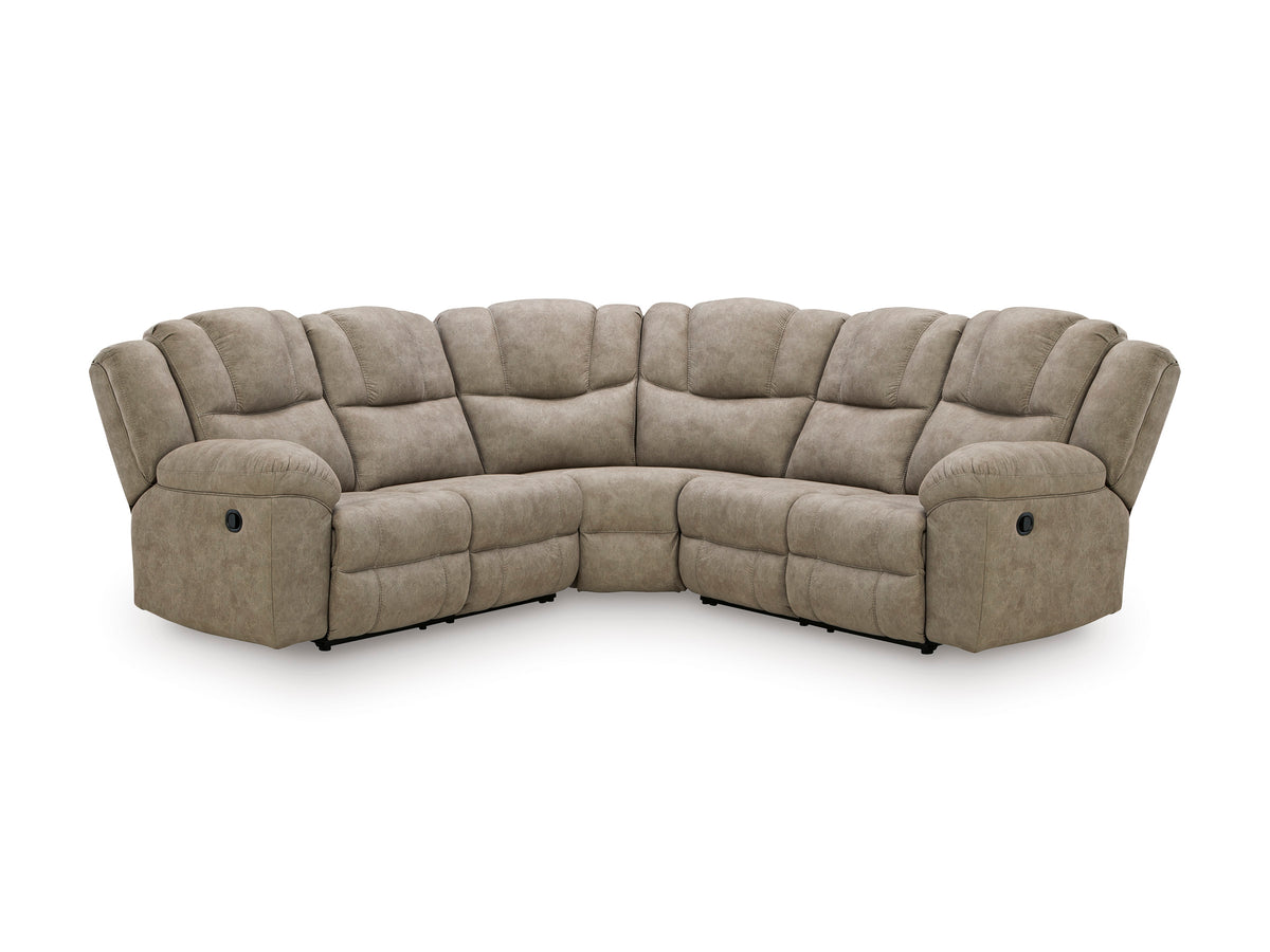 Ashley Ravenswaye 3-Piece Manual Reclining Sectional