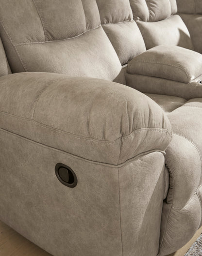 Ashley Ravenswaye 3-Piece Manual Reclining Sectional with Double Console