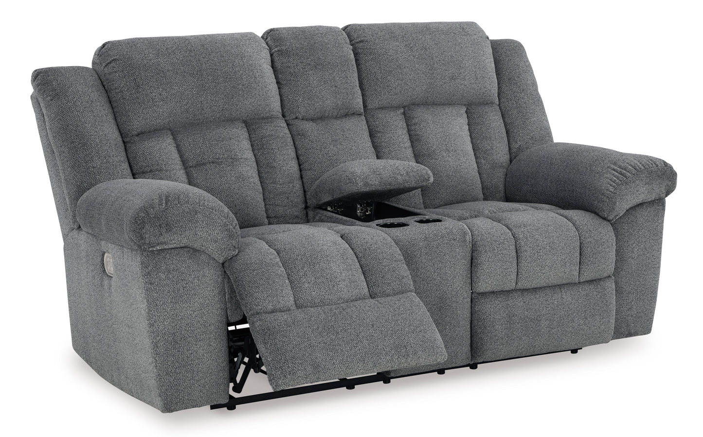 Tip-Off Power Reclining Console Loveseat