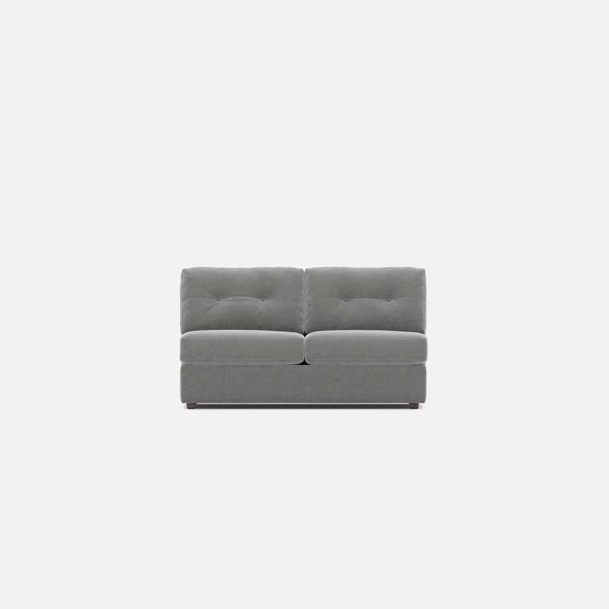 Modular One Armless Full Memory Foam Sleeper Sofa