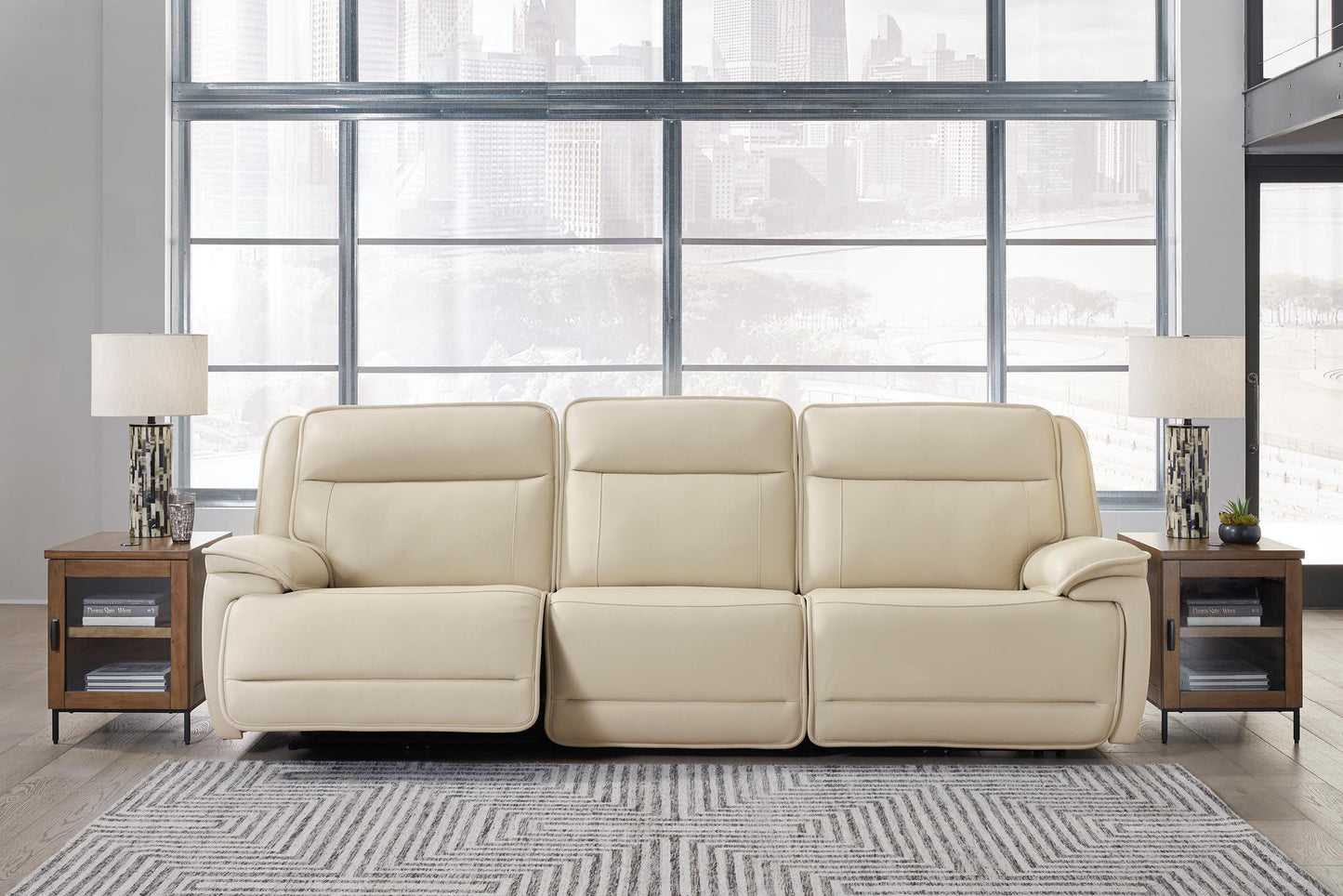 Double Deal 3-Piece Leather Power Reclining Sofa