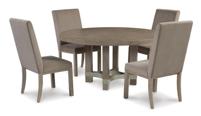 Chrestner 5-Piece Round Dining Set