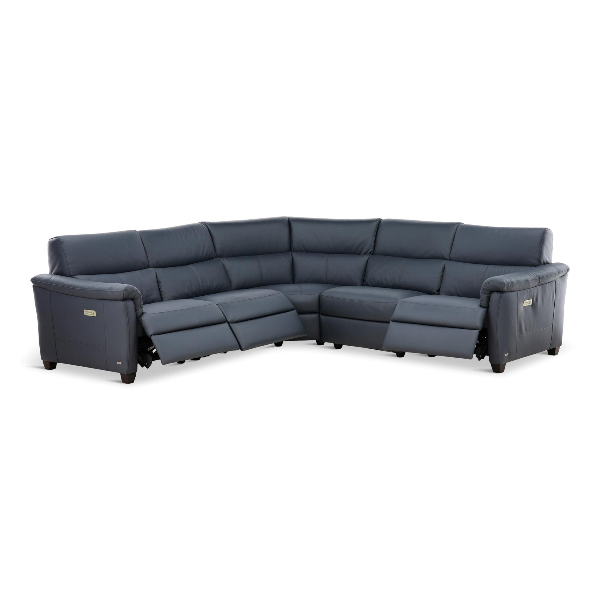 Astuzia Leather 5-Piece Power Reclining Sectional