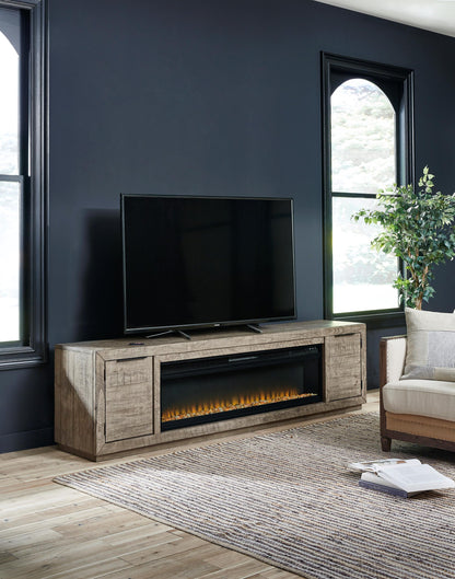 Krystanza 92" TV Stand with Electric Fireplace