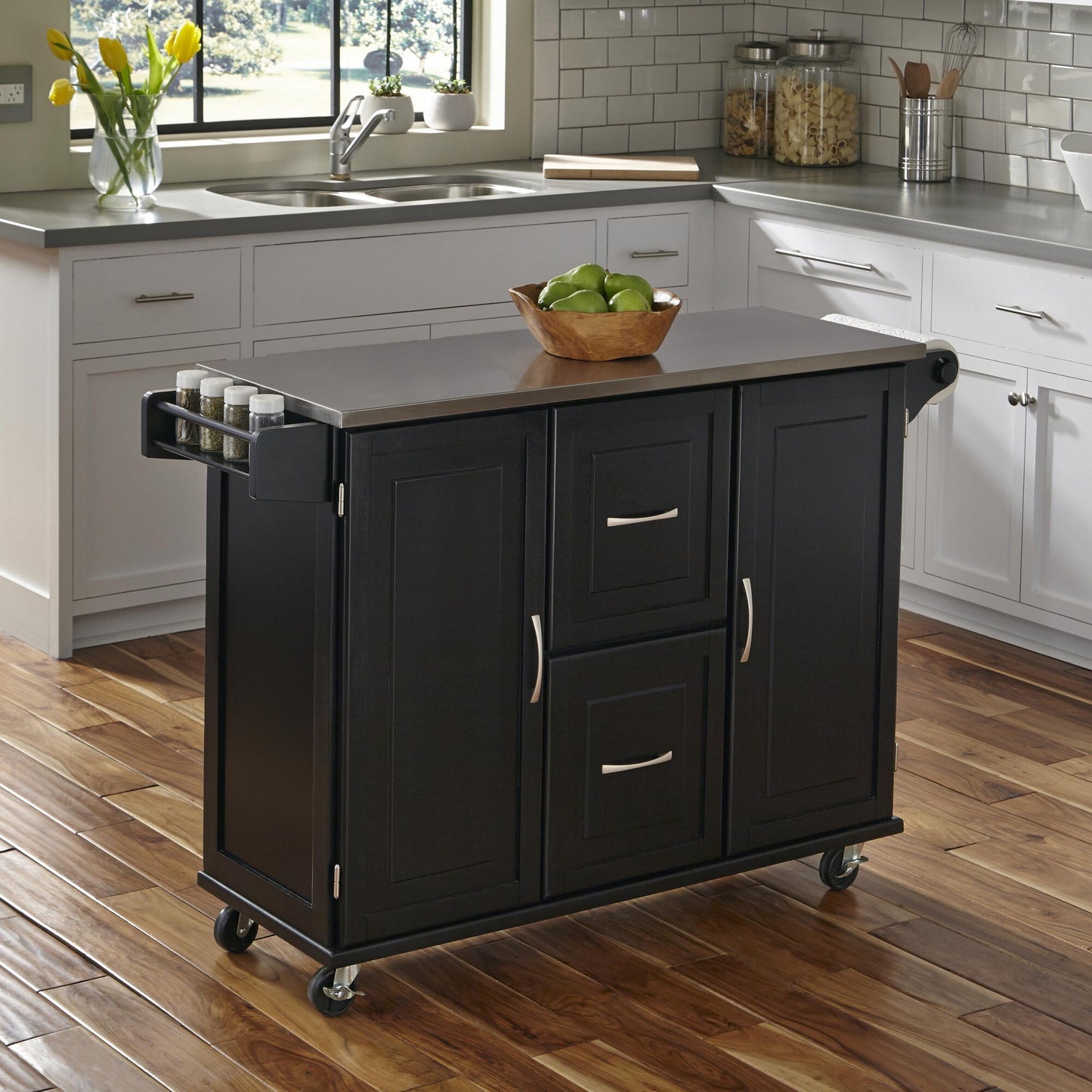 Dolly Madison 2 Drawer Kitchen Cart