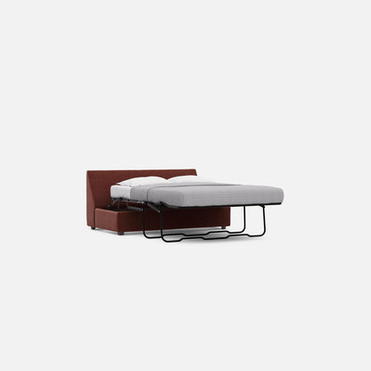 Modular One Armless Full Memory Foam Sleeper Sofa - Merlot