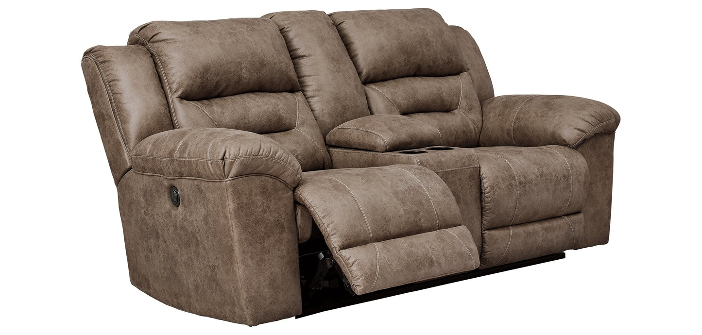 Stoneland Power Reclining Loveseat with Console