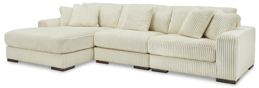 Lindyn 3-Piece Ivory Sectional with Chaise