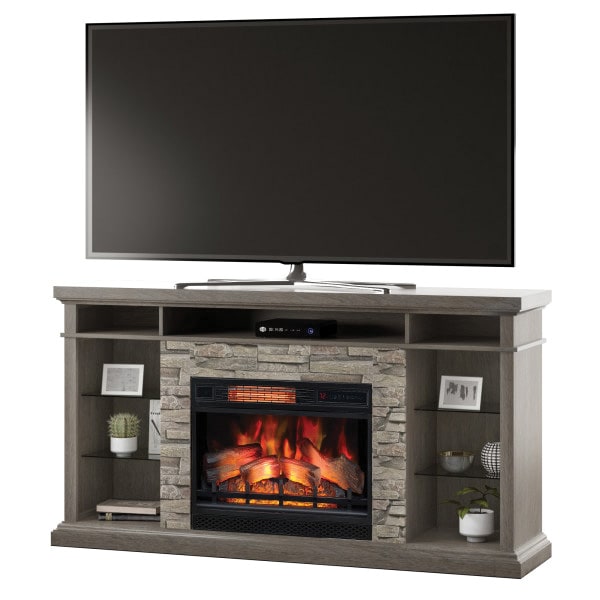 Castrock 73" TV with Electric Fireplace