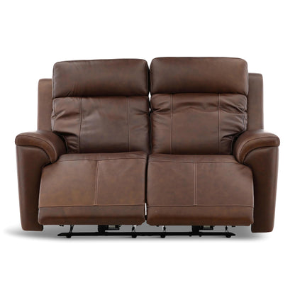 Adrian Leather Power Reclining Loveseat