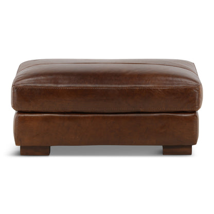 Riccardo Leather Ottoman