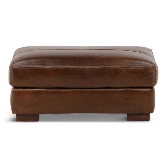 Riccardo Leather Ottoman