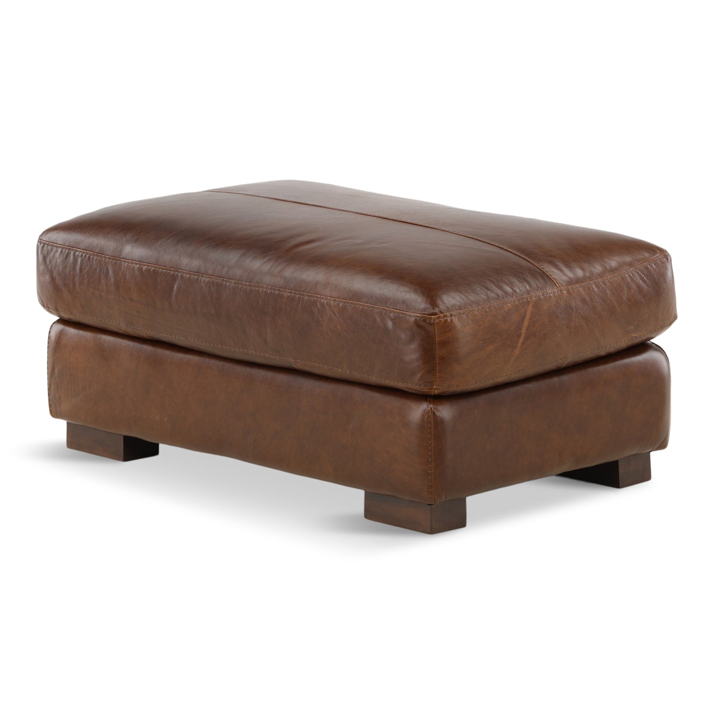 Riccardo Leather Ottoman