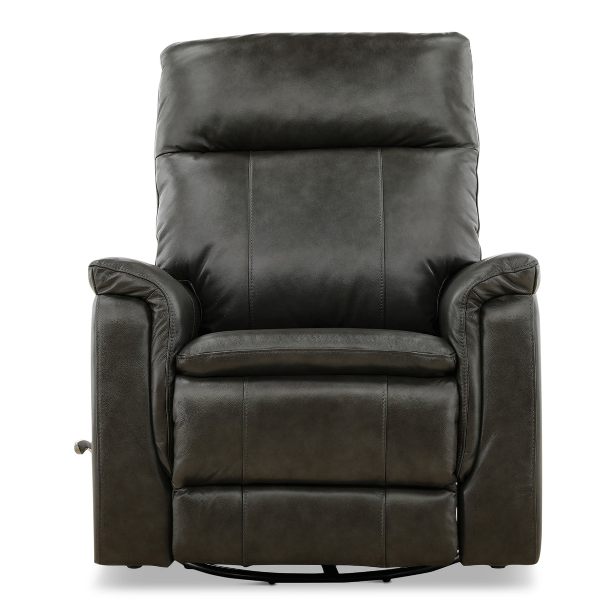 Madrid Leather Swivel Glider Recliner Granite