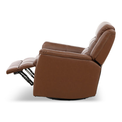 Zane Leather Swivel Glider Recliner