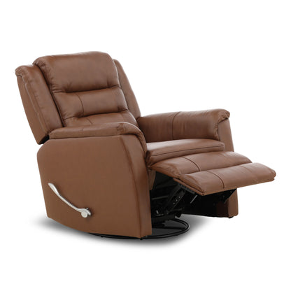 Zane Leather Swivel Glider Recliner