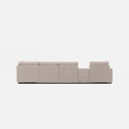 Modular Left Facing One 8-Piece Sectional - Stone