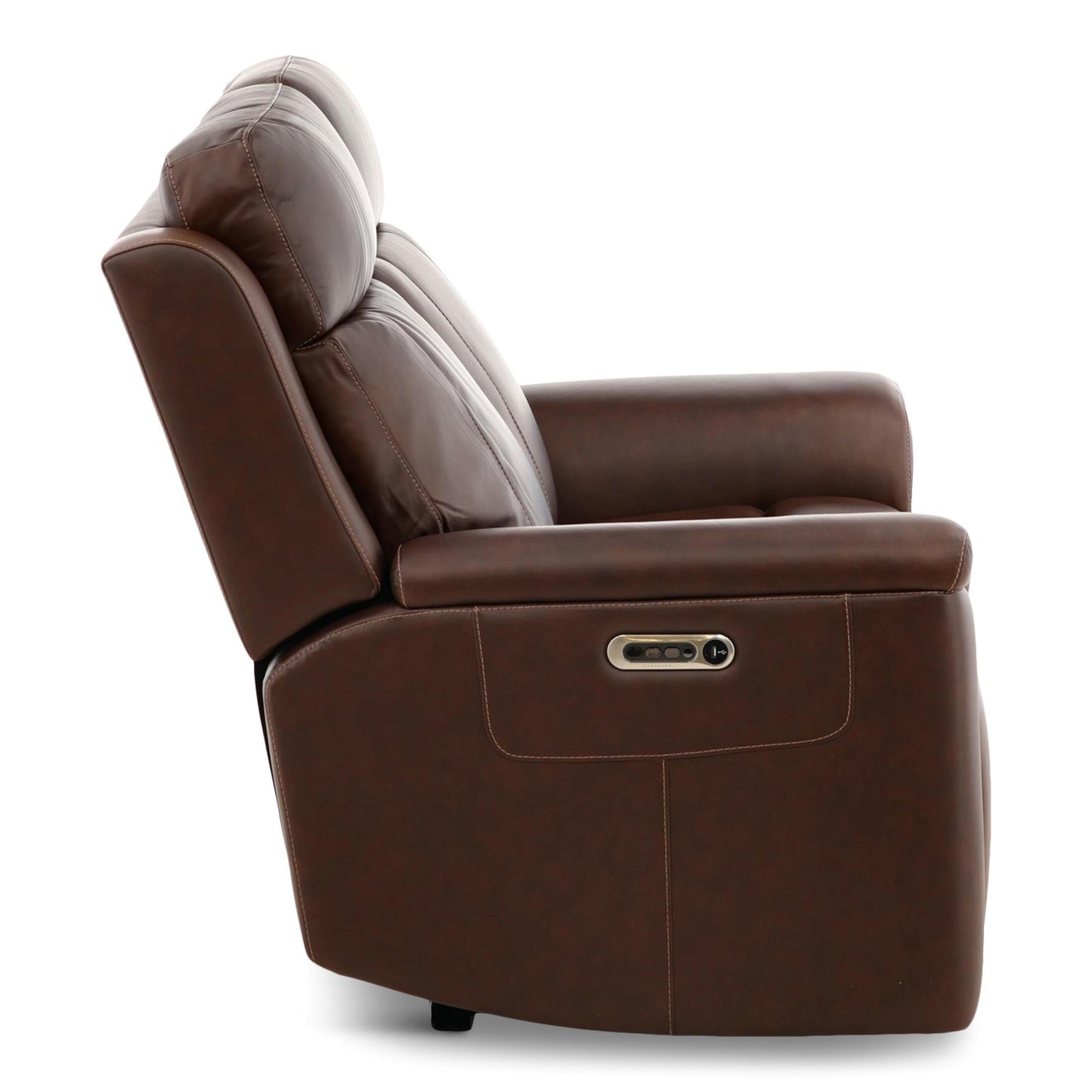 Adrian Leather Power Reclining Loveseat