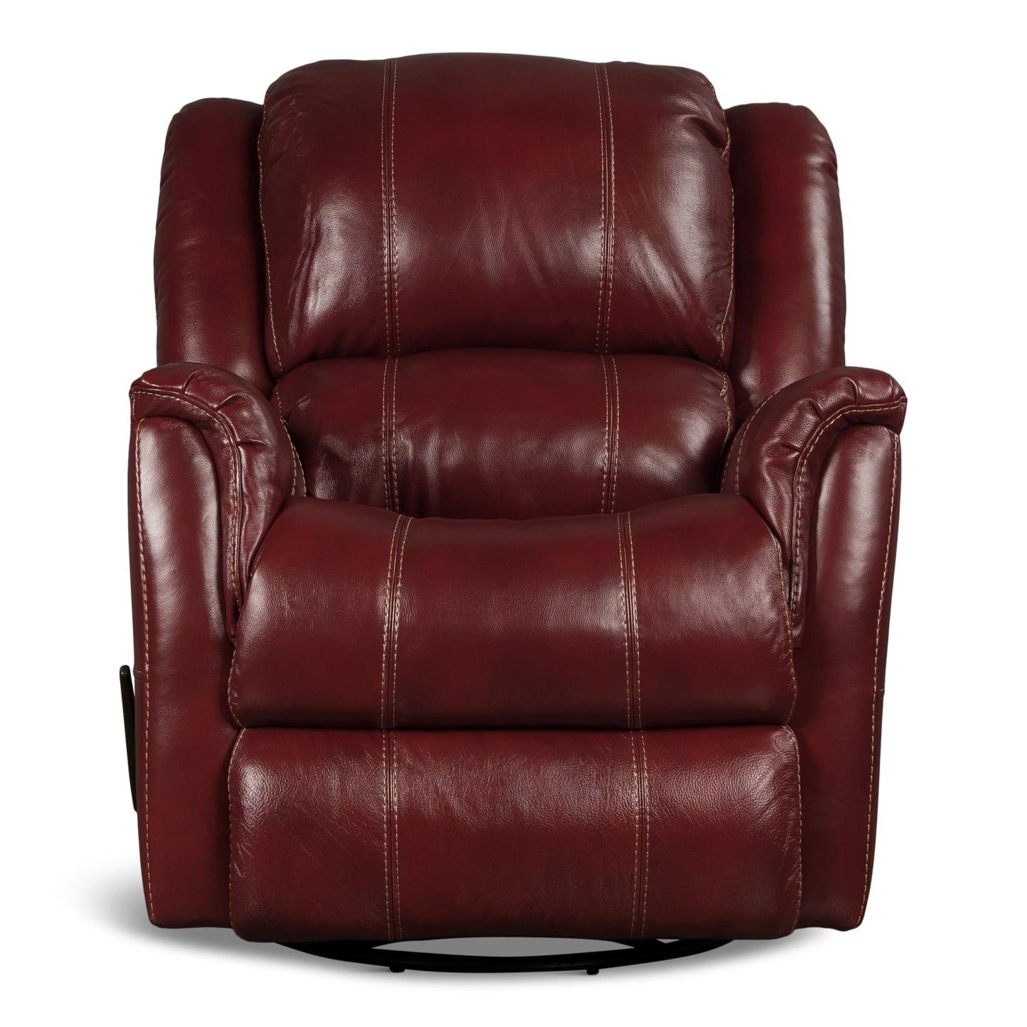 Delia Swivel Glider Leather Recliner