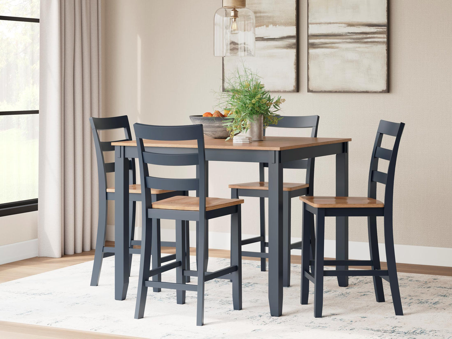 Gesthaven 5-Piece Counter Height Dining Set