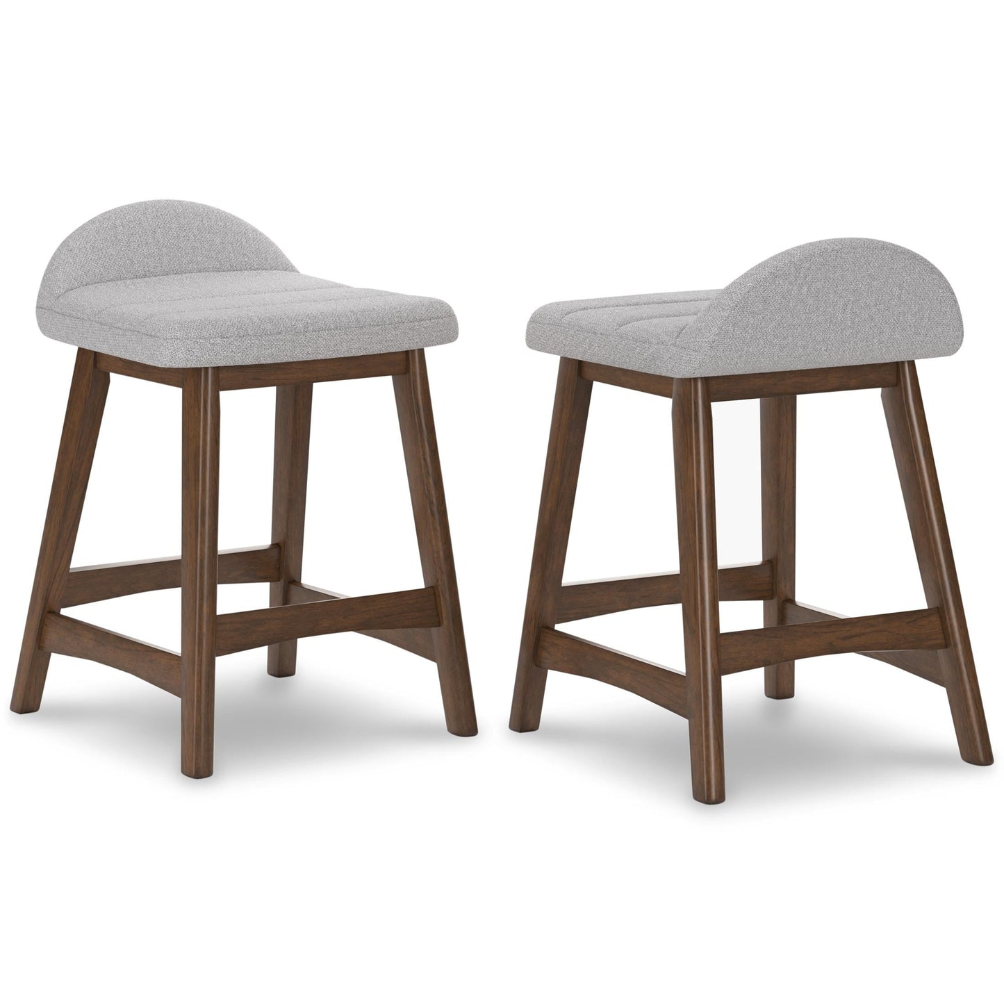 Lyncott Counter Height Bar Stool (Set of 2) Gray