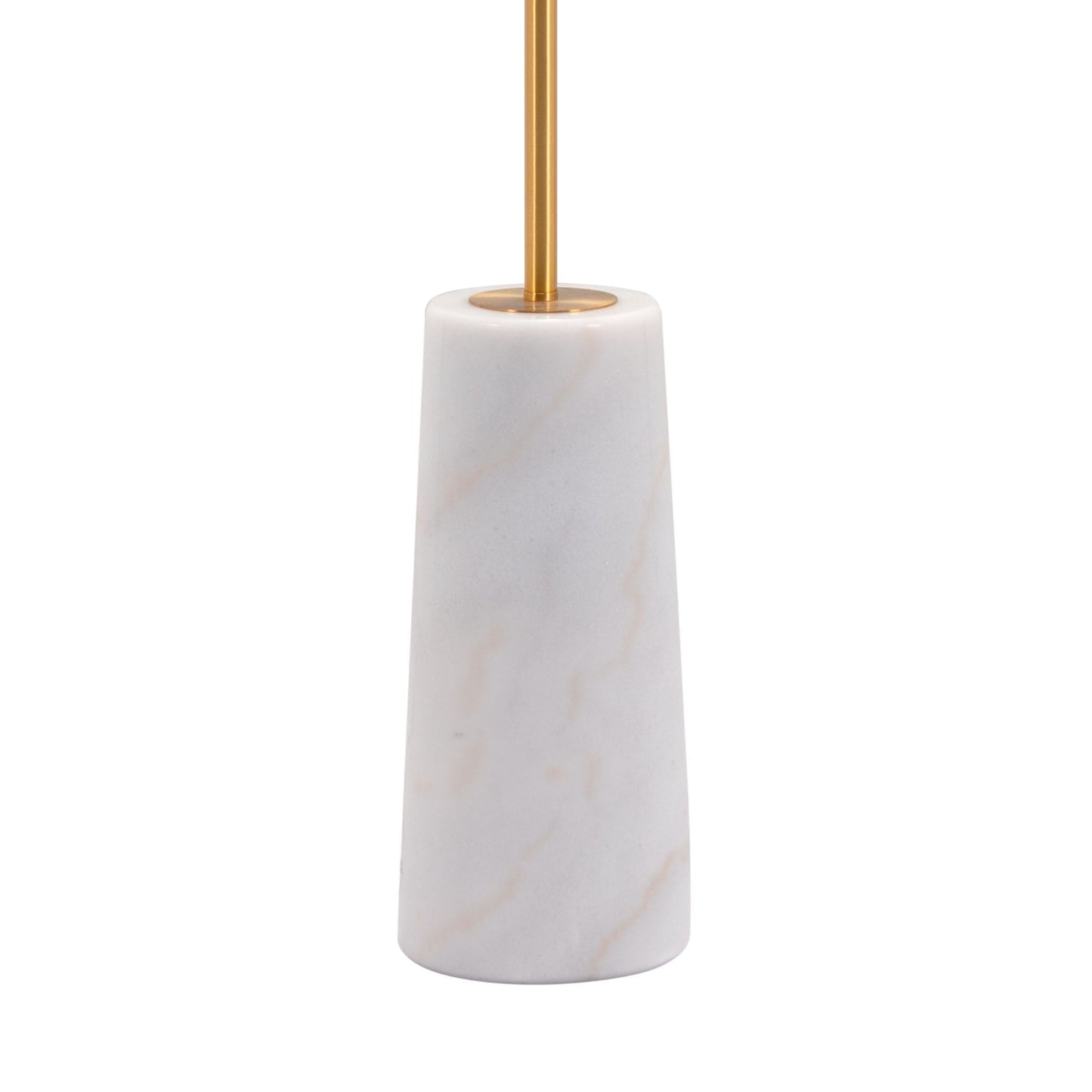 Titan Floor Lamp White & Brass