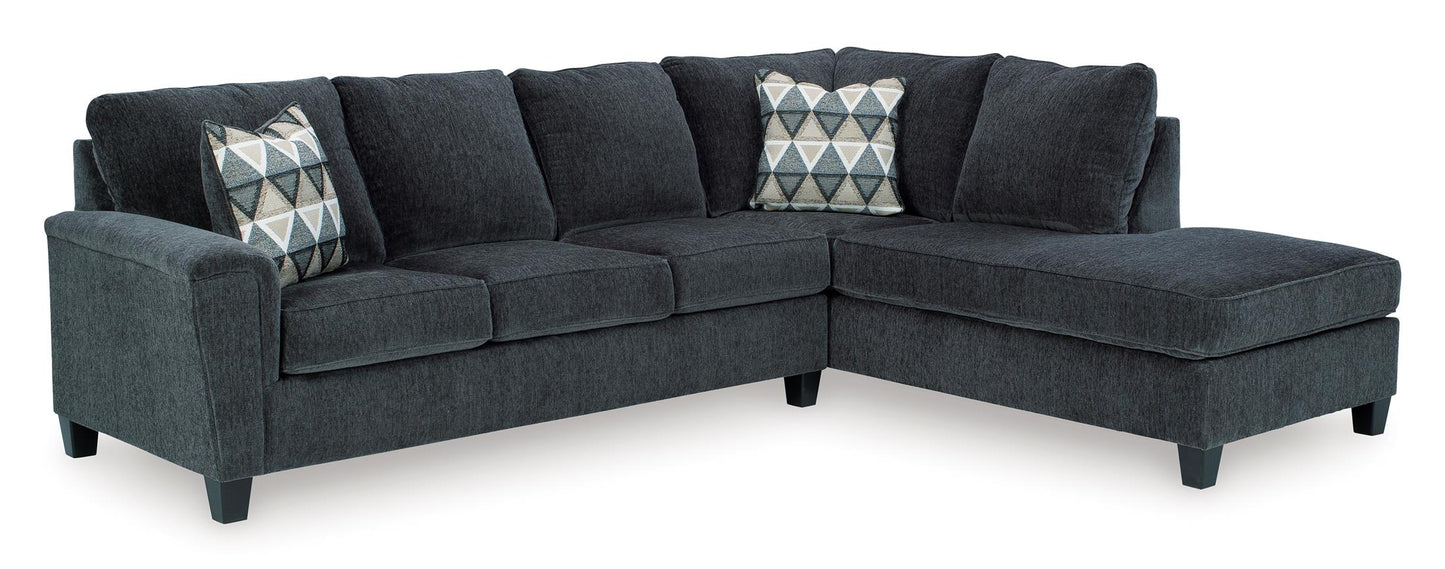 Abinger 2-Piece Smoke Sectional with Chaise