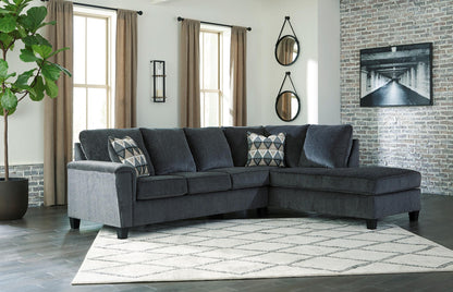 Abinger 2-Piece Smoke Sectional with Chaise