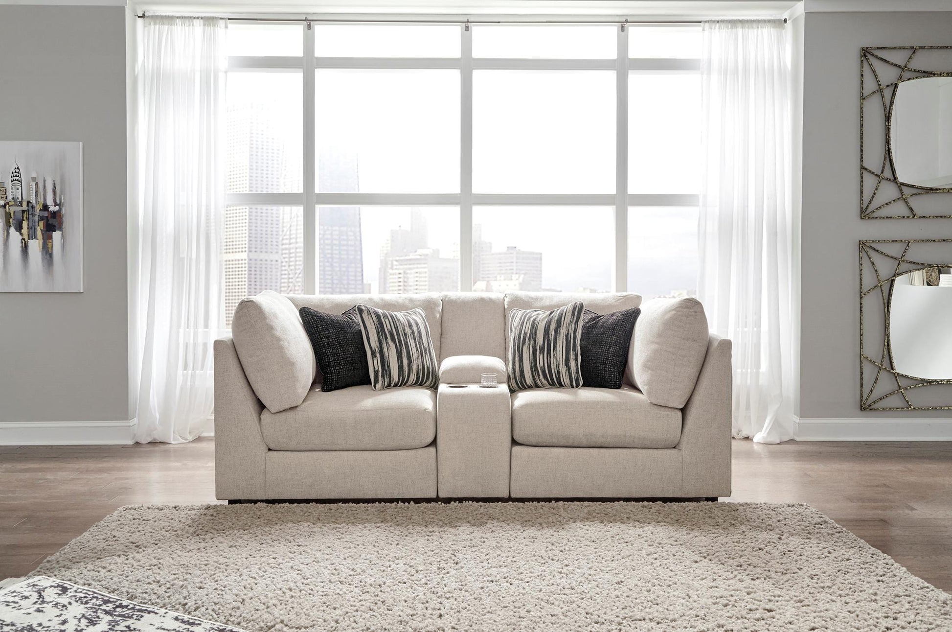 Kellway 3-Piece Loveseat with Console