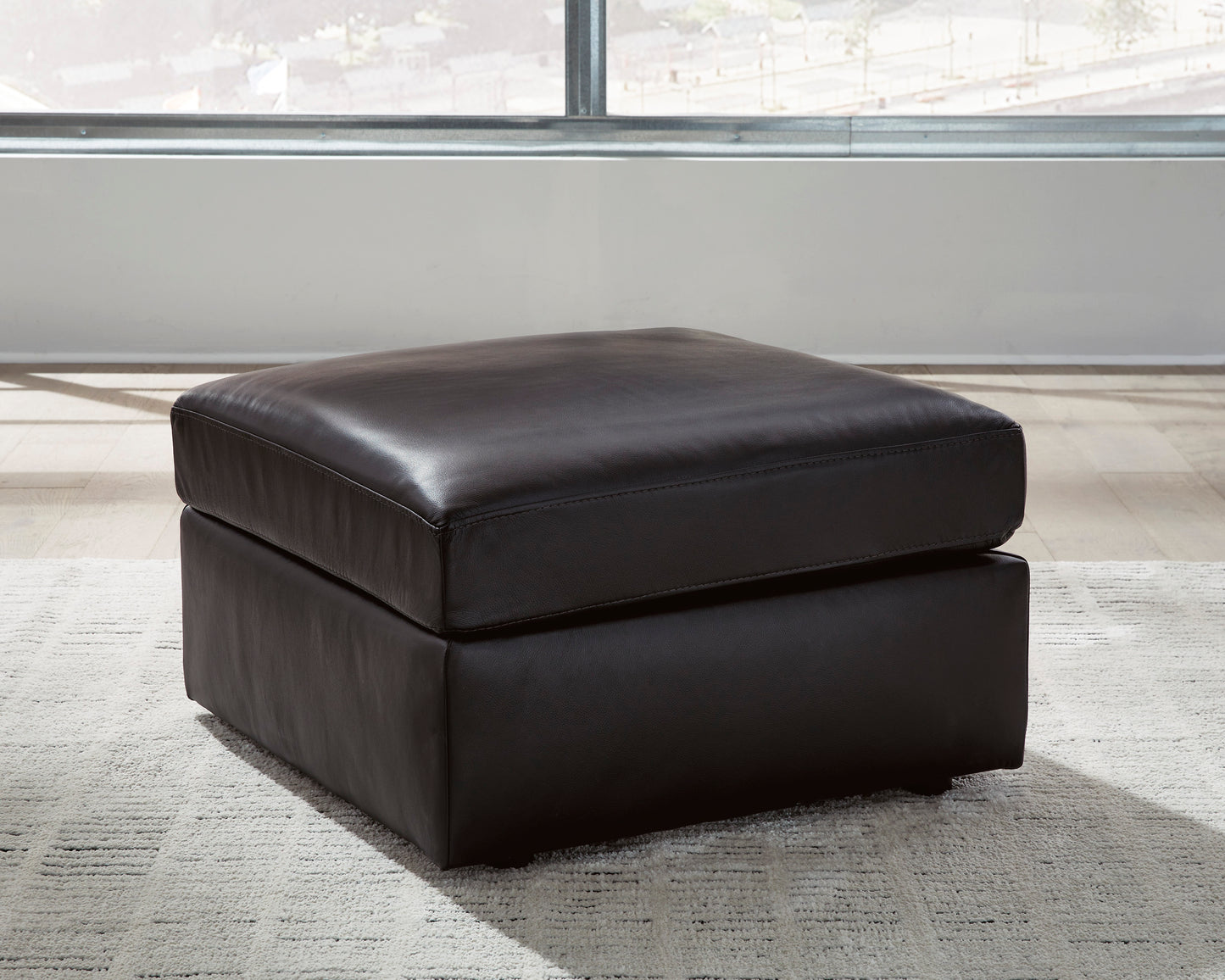 Modmax II Leather Oversized Accent Ottoman