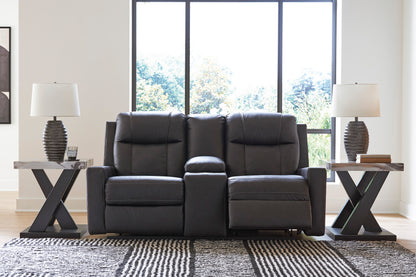 Mackmenville Double Reclining Console Loveseat